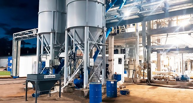 Бетонный завод SmartBeton 90 S под вибропресс QUNFENG QS 2000/HESS GROUP Multimat RH 2000